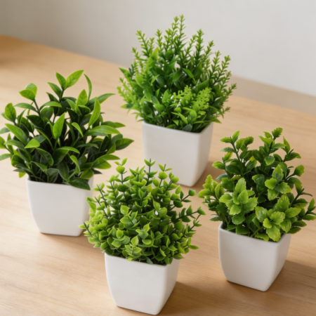 Small Artificial Plants, Bathroom Shelf Decoration